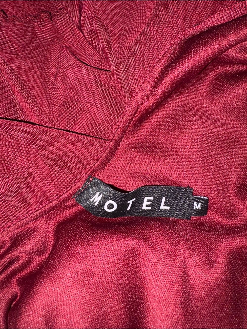 Motel Rocks Deep Wine Red Layered Tank - Picture 3 of 3